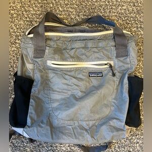 Patagonia Ultralight Tote Backpack Lightweight 100% Recycled Nylon Gray